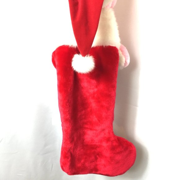 ENERGIZER 2006 Plush Pink Bunny with Drum Christmas Stocking - Picture 11 of 15